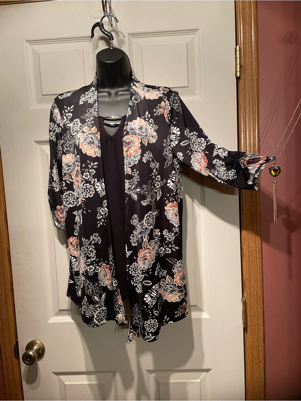 Lavish Black Floral Lined Top